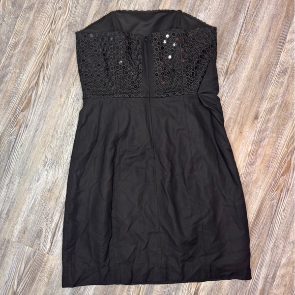 Lilly Pulitzer Abrianna Black Sequin Putting on The Glitz Mini Dress Size 4 - Picture 5 of 9